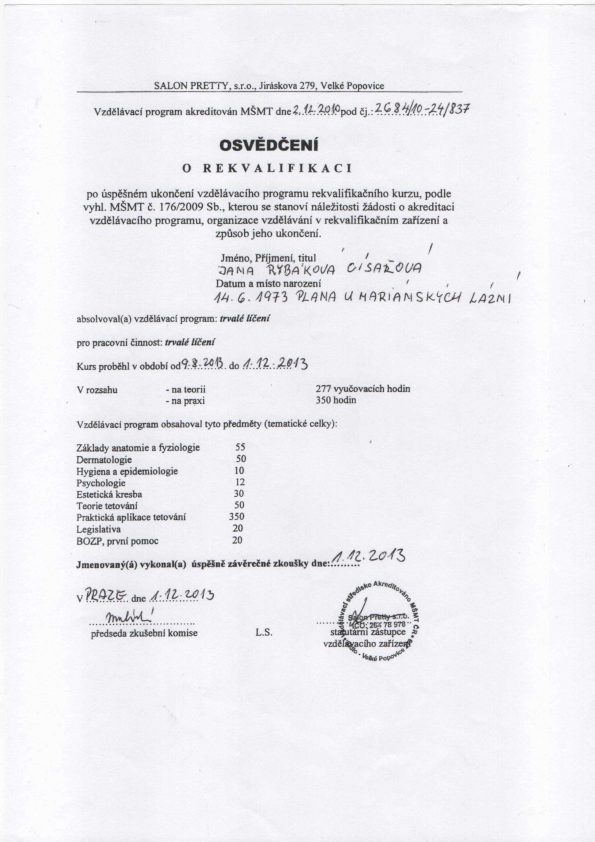 Certifikát 9