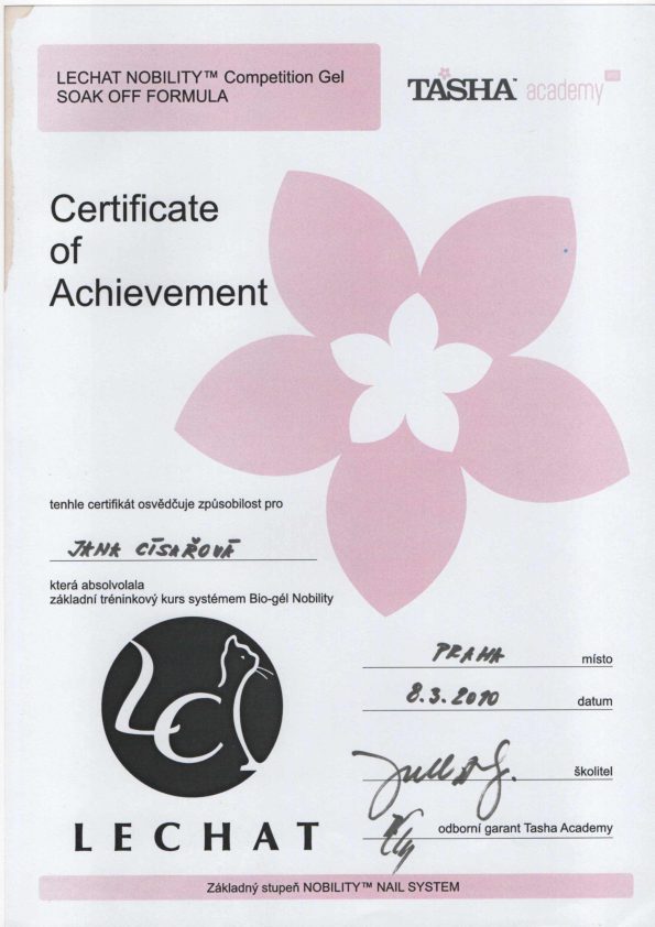 Certifikát 20