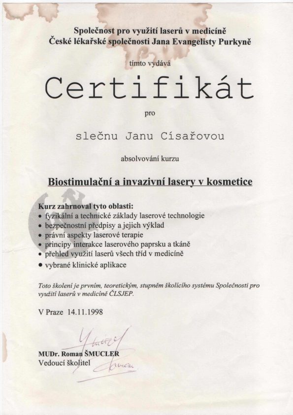 Certifikát 25