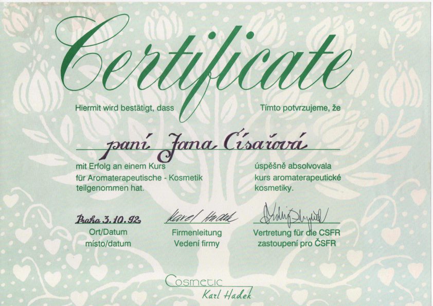 Certifikát 36