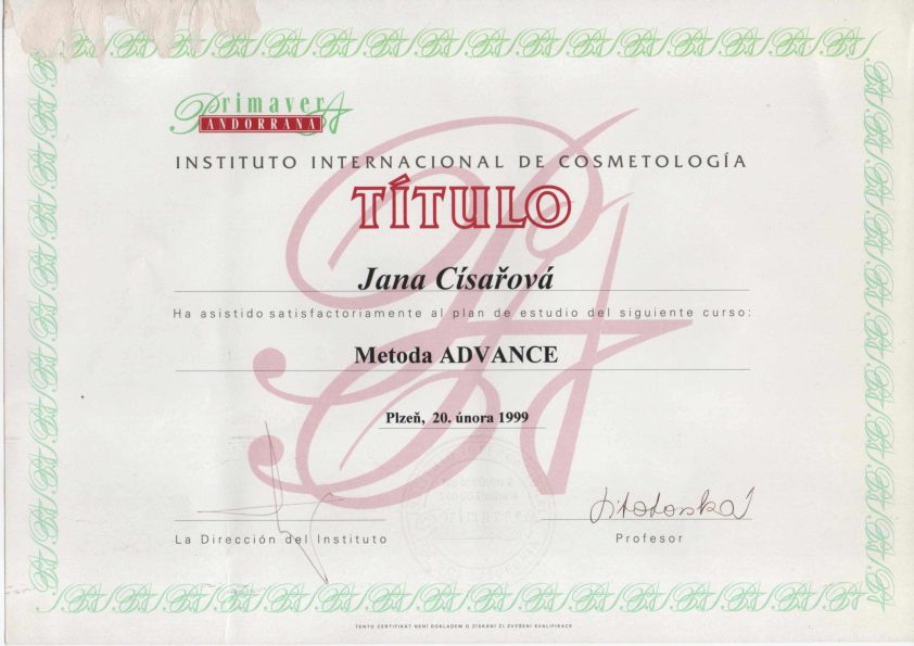 Certifikát 40