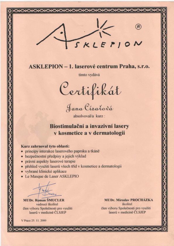 Certifikát 41